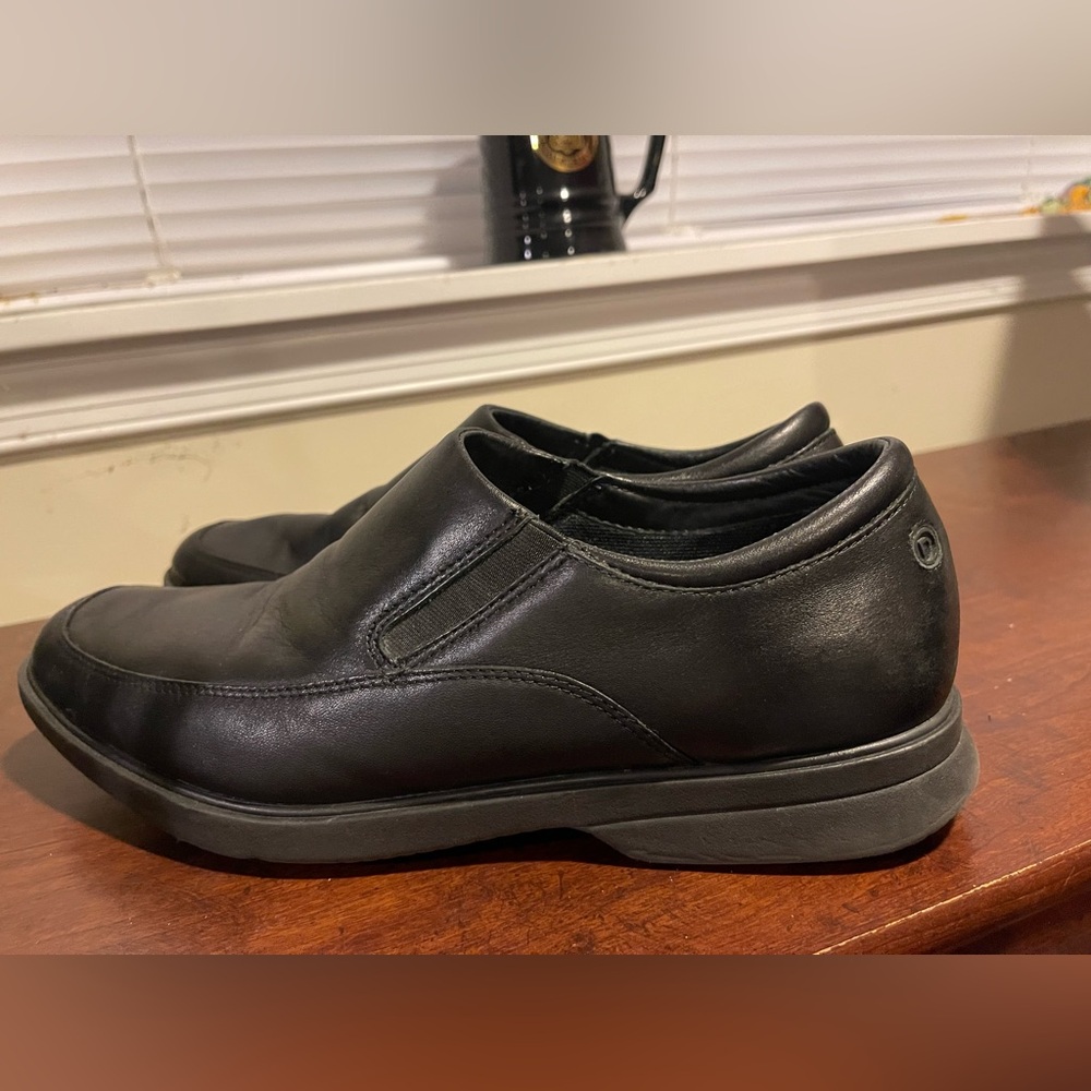 Men’s rockport black leather Aderner shoes size 11 1/2 - Picture 4 of 7